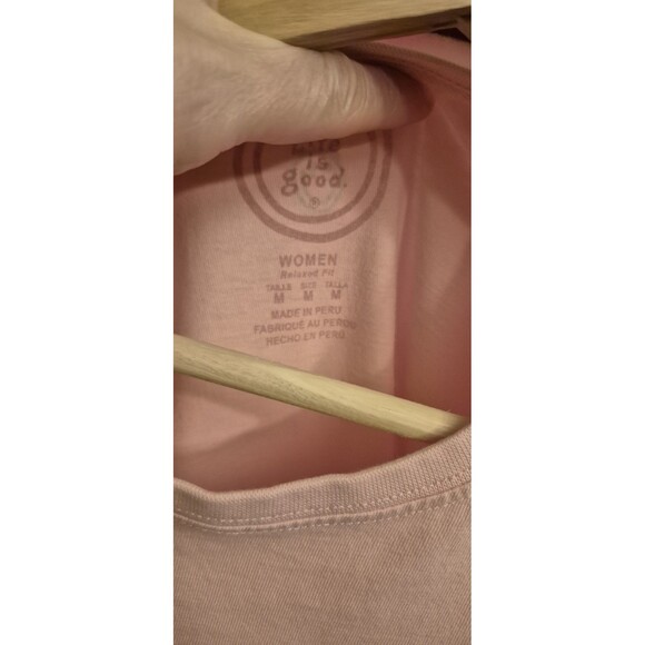 Life Is Good Size Womans Medium Hilton Head Pink Tee Shirt Golf Girl EUC - Picture 3 of 4